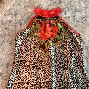 🐆 Simply French satin halter neck top